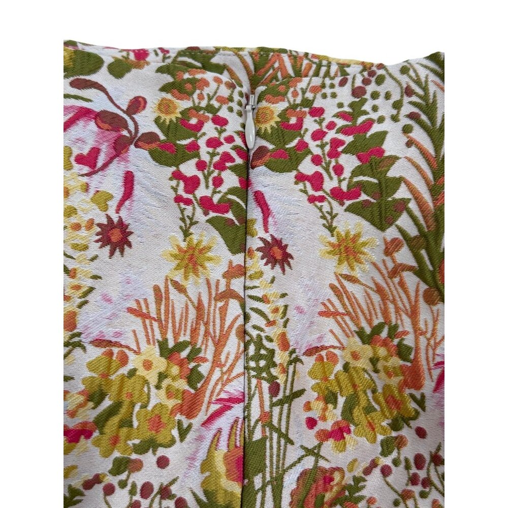 Mare Mare Anthropologie Womens XL Floral Mini Skirt With Ruffle Hem Fairly NEW - Picture 3 of 7